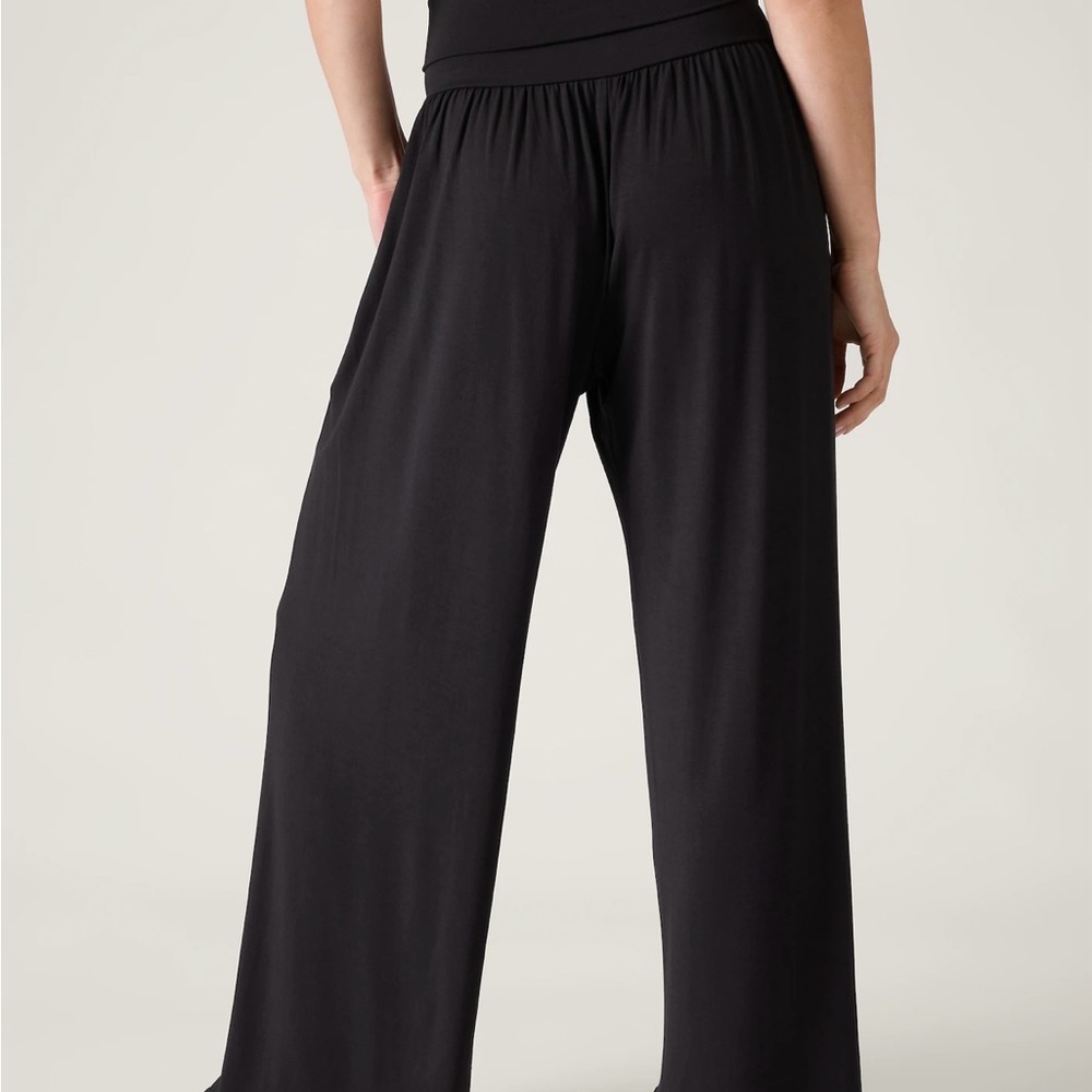 Athleta studio wide leg pants